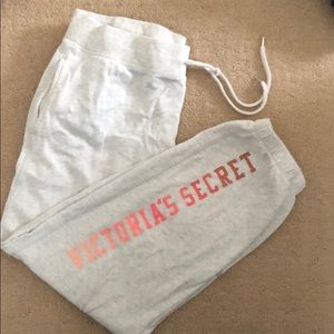 Victoria Secret Light Grey Sweatpants Medium